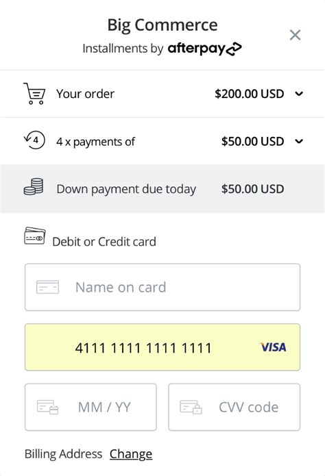 checkout Afterpay